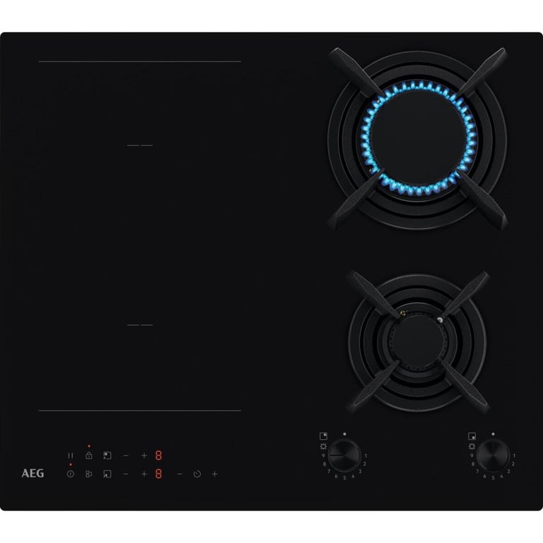 Plaque Mixte AEG HDB64623NB – 2 Gaz 2 Induction 60 cm - vue 4