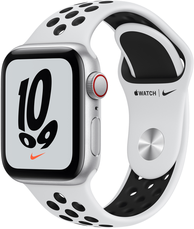 Apple Watch SE Nike OLED 40 mm 4G Argent GPS (satellite)