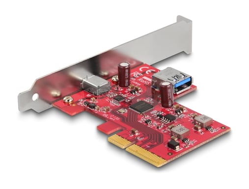 Delock Scheda PCI Express x4 per 1 presa USB Type-C USB esterna da 10 Gbps