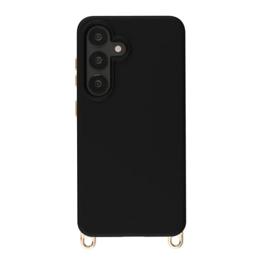 Selencia Coque arrière Rivièra avec MagSafe avec crochets amovibles pour Samsung Galaxy S25 / S24 - Velvet Black