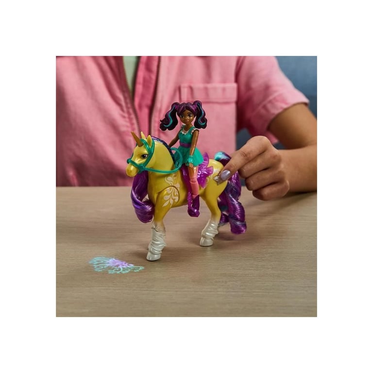 Licorne - Spin Master - 6072482 - Lumieres - Poupée Ava - 7 points d'articulation - Neuf