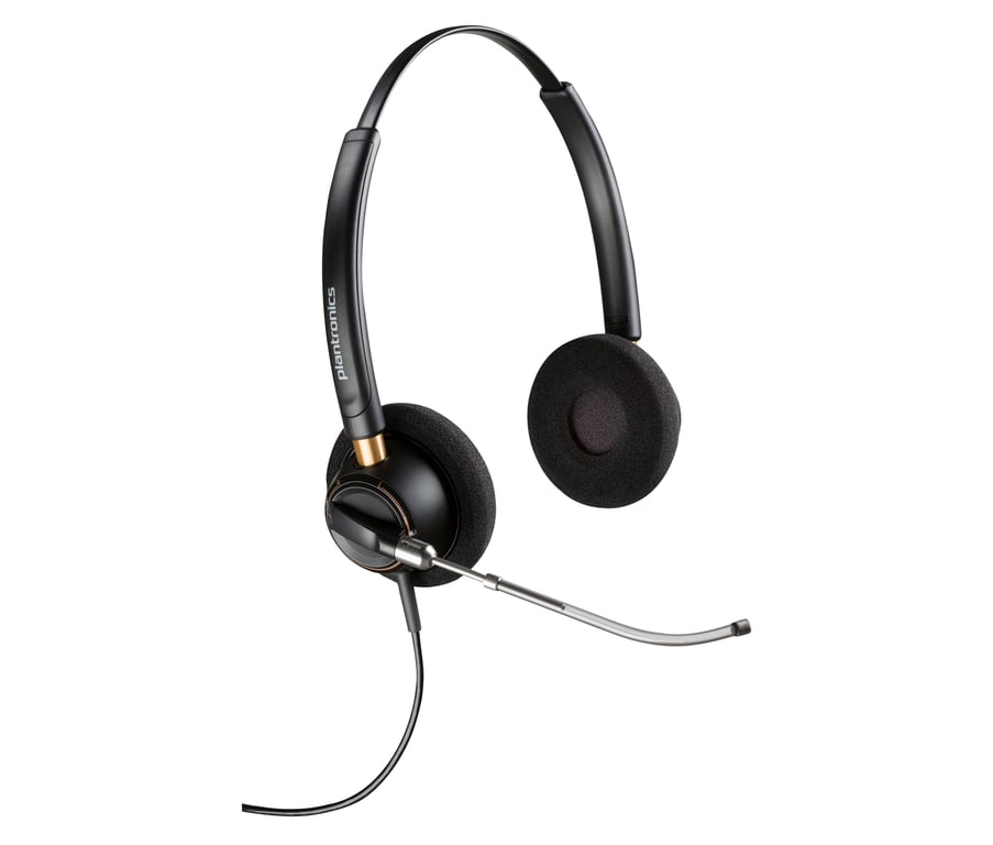 Casque Binaural Poly EncorePro 520V – Filaire, Centre d'Appels, Quick Disconnect - vue 5