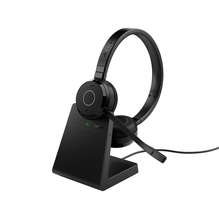 Jabra Evolve 65 TE Casque Avec fil &sans fil Arceau Bureau/Centre d'appels USB Type-A Bluetooth Socle de chargement Noir - Neuf