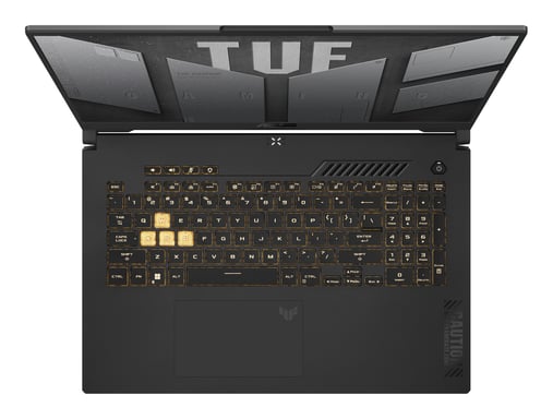 ASUS TUF Gaming F17 TUF707ZC4-HX060W Intel® Core™ i5 i5-12500H Ordinateur portable 43,9 cm (17.3'') Full HD 8 Go DDR5-SDRAM 512 Go SSD NVIDIA GeForce RTX 3050 Wi-Fi 6 (802.11ax) Windows 11 Home Noir, Gris