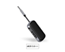 FORCE PLAY Adaptador de Audio Bluetooth 2 en 1 3.5mm Jack Transmisor y Receptor Negro