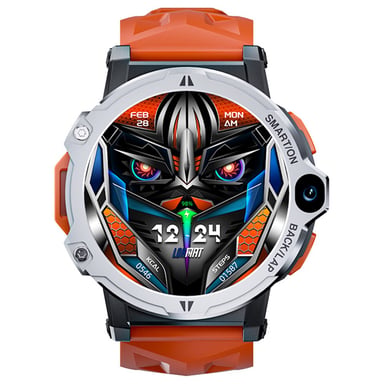 LOKMAT APPLLP 6 Pro Montre-Téléphone 4G LTE, 4 Go RAM 64 Go ROM, Moniteur de Fréquence Cardiaque, Support WiFi 2,4G, Beidou, GPS - Argent