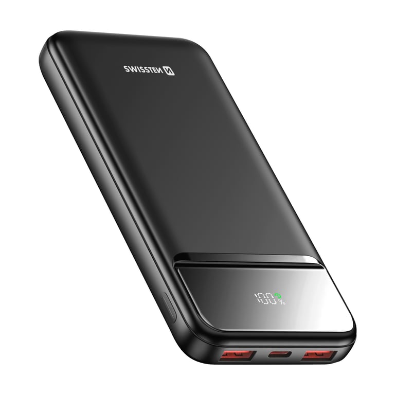 Batterie Externe 10000mAh avec USB C et 2 USB Écran LED Compacte Neuf