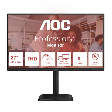 AOC 27E4CV écran plat de PC 68,6 cm (27'') 1920 x 1080 pixels Full HD LED Noir