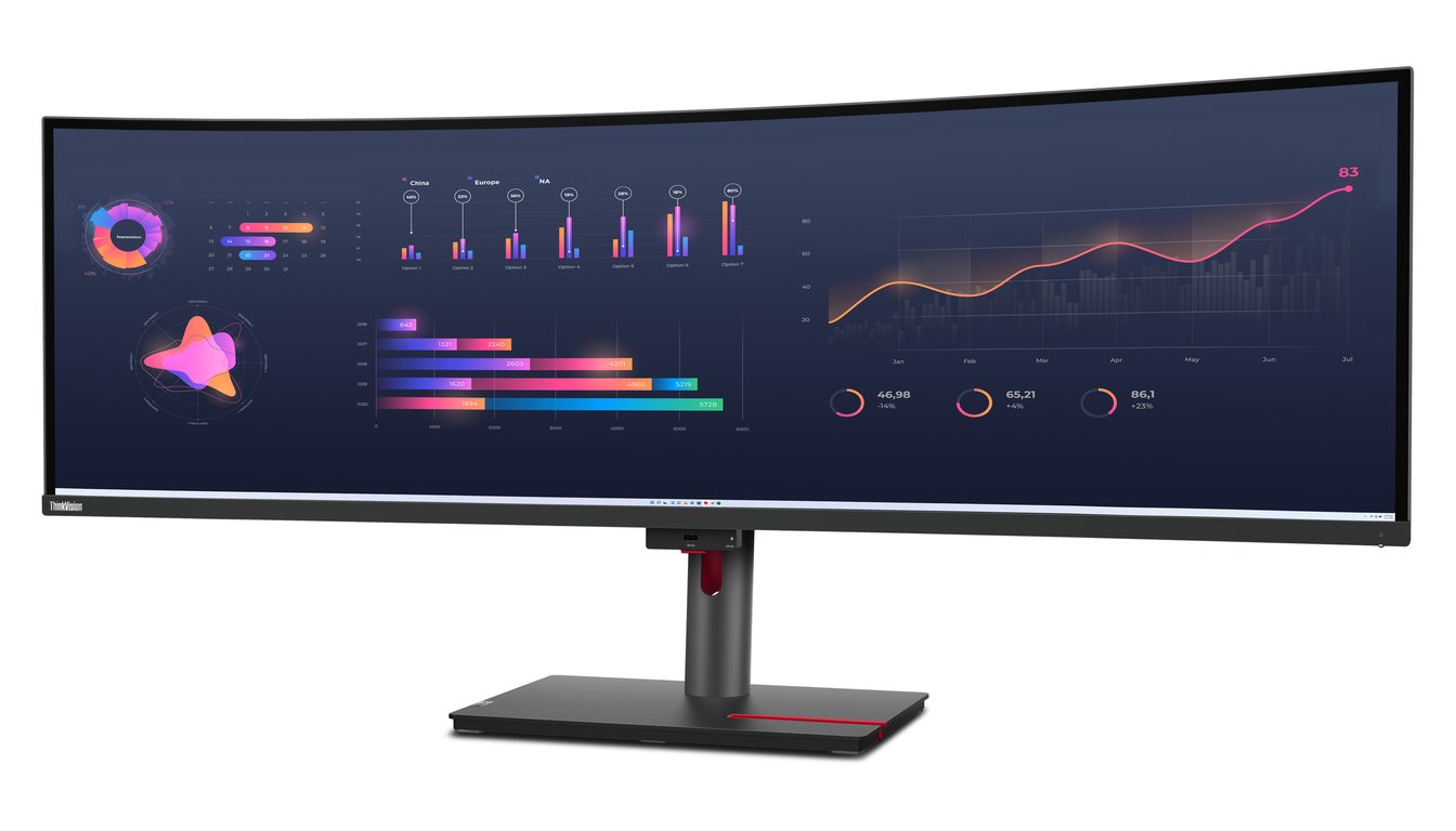 LENOVO ThinkVision P49w - vue 3