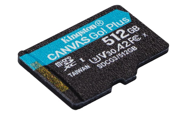 Tecnologia Kingston Canvas Go Plus 170R A2 U3 V30 Scheda microSDXC da 512 GB + ADP