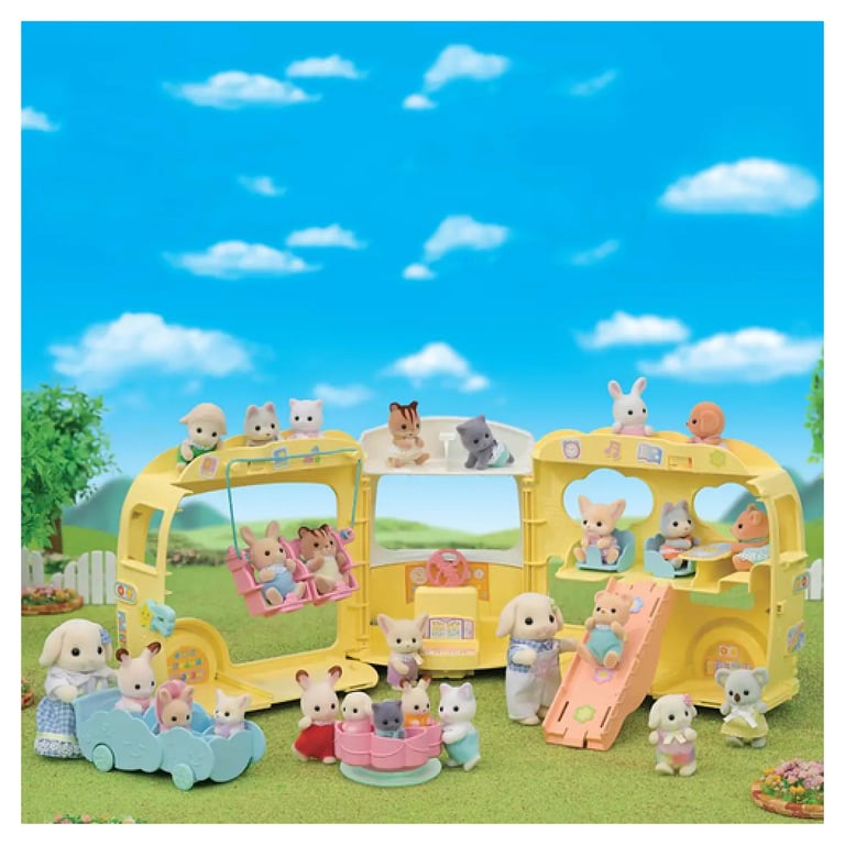 Jouet Bus Sylvanian Families 5744 – Cour de Récréation Transformable - vue 6