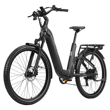 VéLo Électrique TTGO E-SUVO | Moteur 250W | Batterie 48V15Ah | Pneus 27.5 Pouces | Vitesse Max 25 km/h | Autonomie 100 km?Gris titane