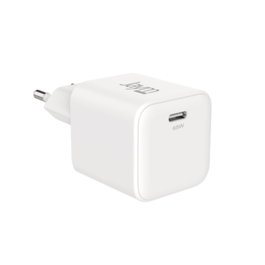 JAYM® - Chargeur Secteur Rapide GaN 65W USB-C PD & PPS   Compatible iPhone 17/16/15, Samsung Galaxy S26/S25/S24, Google Pixel, iPad, Xiaomi - Blanc