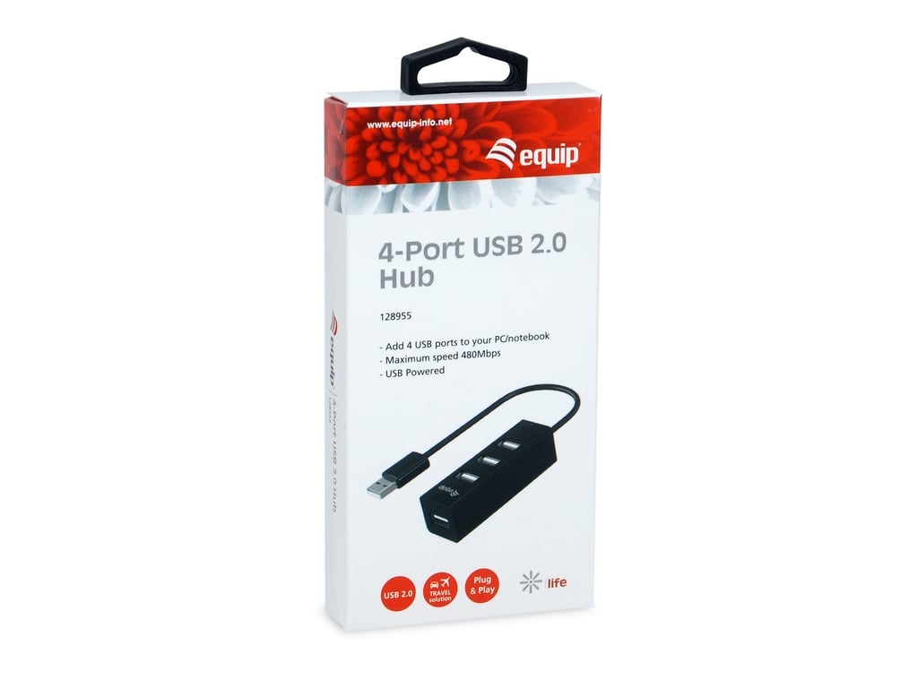 Equip 128955 hub & concentrateur USB 2.0 480 Mbit/ Neuf - vue 2
