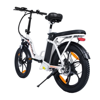 Bicicleta eléctrica Cheevalry C16 de 20 pulgadas, 250 W, 48 V, 16 Ah, plegable, para ciudad, para adultos