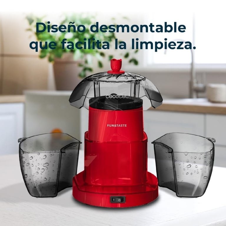 Machine à Popcorn Électrique Cecotec Fun&Taste P'Corn Lotus – 1200 W, 4 Récipients Amovibles - vue 3