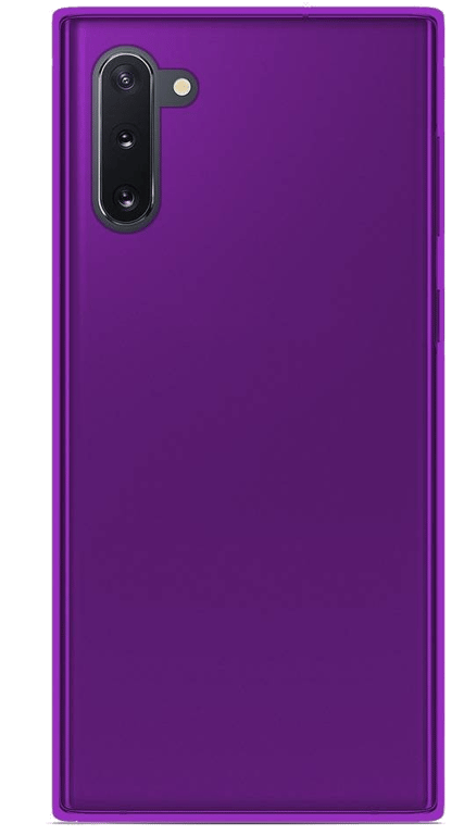 Coque silicone unie compatible Givré Violet Samsung Galaxy Note 10