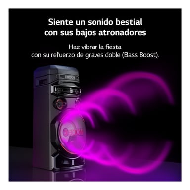 LG RNC7 Altavoz para fiestas Negro 500 W