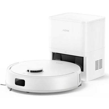 E20 Plus - Robot Aspirateur Laveur avec Vidage Automatique, Auto-vidangeable Pendant 90 Jours, 5000Pa