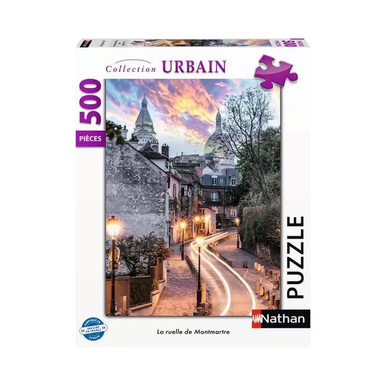 Puzzle 500 pièces Ravensburger Nathan La Ruelle de Montmartre Collection Urbain Neuf