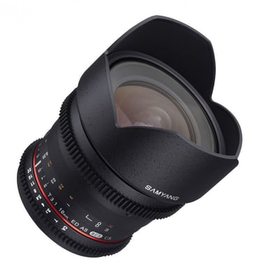 Samyang 10mm T3.1 ED AS NCS CS VDSLR SLR Objetivo ultra ancho Negro