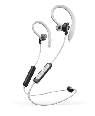 Philips TAA4205BK/00 Auriculares inalámbricos con ganchos para la oreja, auriculares deportivos USB Tipo-C Bluetooth Negro