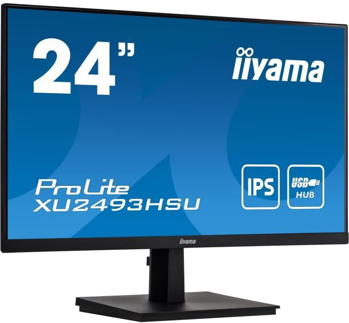 Ecran PC - IIYAMA - PROLITE XU2493HSU-B1 - 24 FHD - Dalle IPS - 4 MS - 60 Hz - HDMI / DisplayPort / 