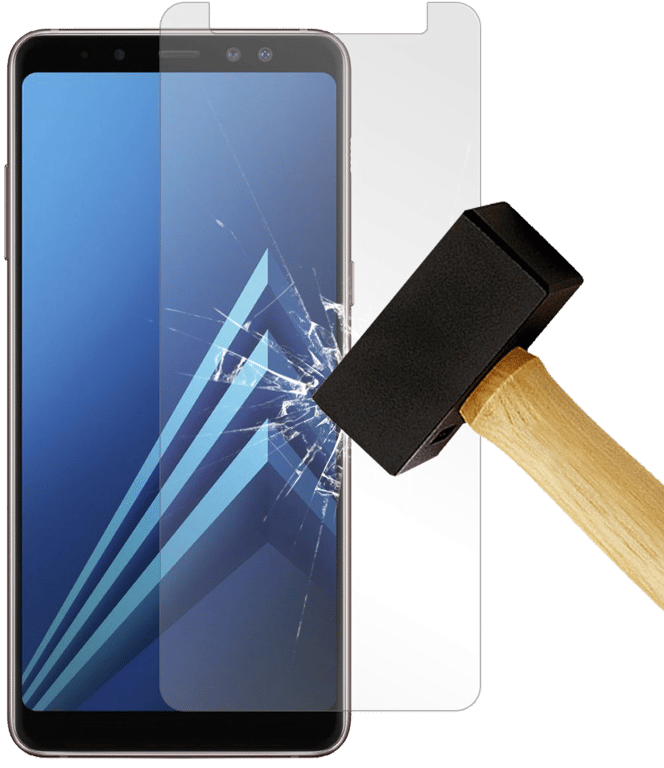 Film verre trempé compatible Samsung Galaxy A8 2018