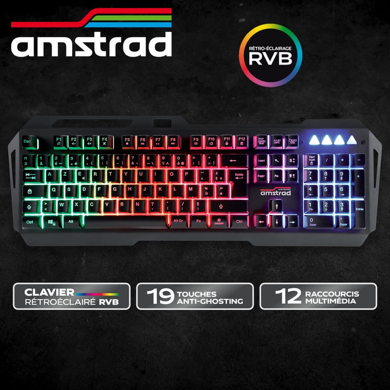 Amstrad Clavier Gaming KEY007 Neuf - vue 2