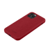 Coque en Suéde Alcantara pour Apple iPhone 12/12 Pro, Rouge rubis