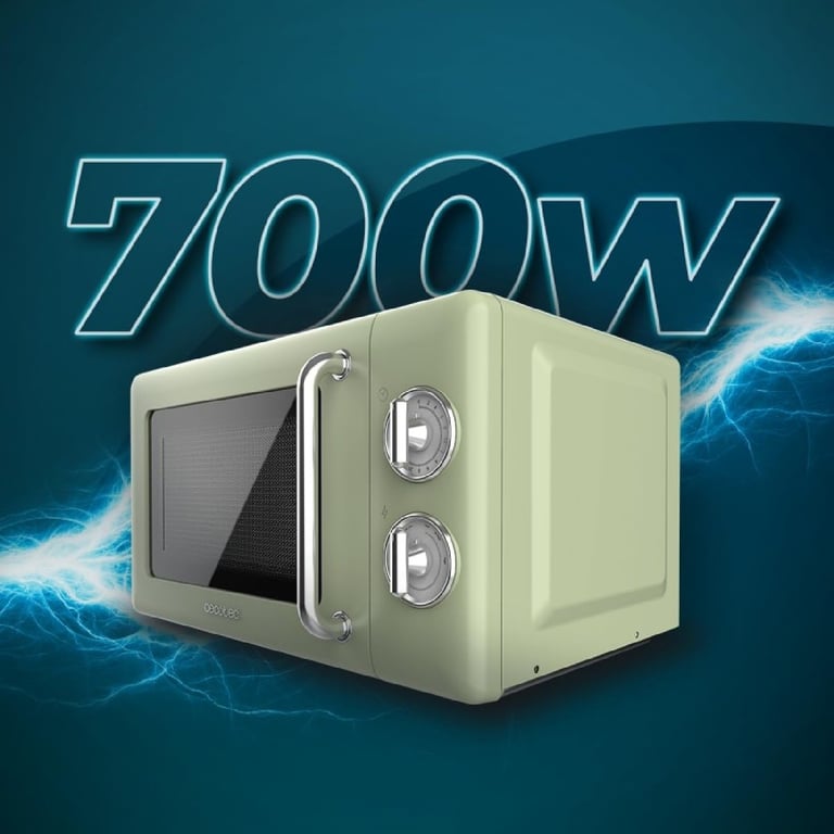 Micro-Ondes Cecotec Proclean 3010 Retro – 20L 700W 6 Niveaux - vue 9