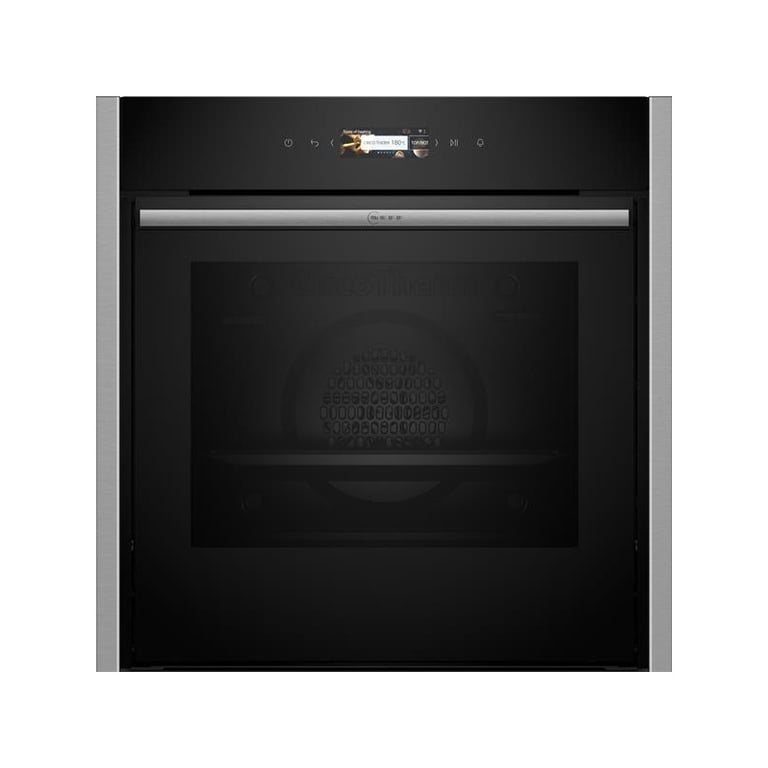 Four encastrable NEFF N70 B54CR31N0 Slide&Hide 71L Écran TFT 3,7'' Noir inox - Neuf