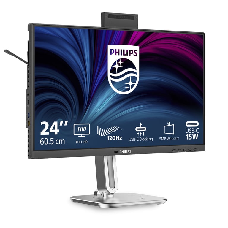 Écran PC Philips 24B2U4301H00 24 Full HD 120Hz IPS USB C Réglable en Hauteur - vue 3