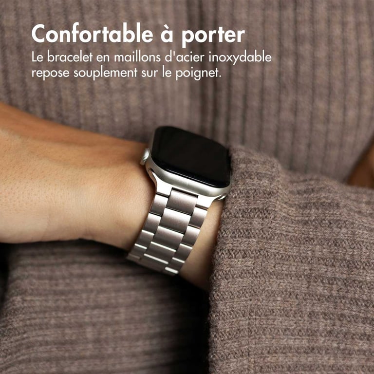 imoshion Bracelet en acier pour Apple Watch Series 1 á 9 / SE 384041 mm | Series 10 42 mm Neuf - vue 9