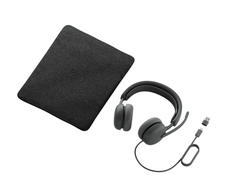 Logitech 981-001615 casque Avec fil Arceau Appels/Musique USB Type-C / USB Type-A Graphite