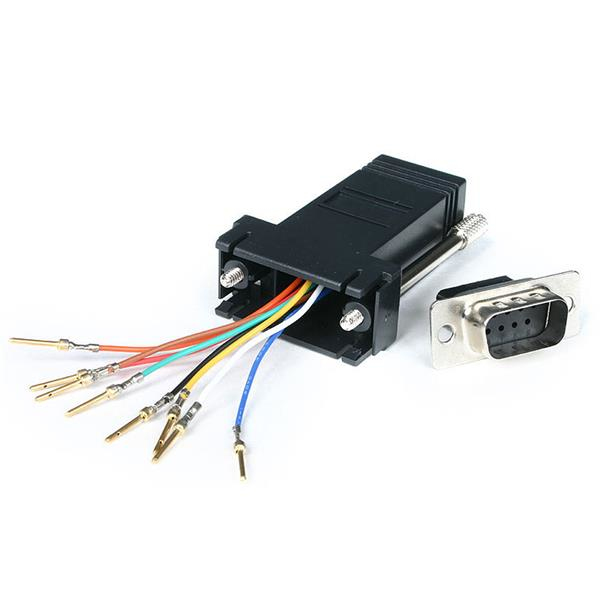 StarTech.com Adaptador Conversor Modular Serie de DB9 a RJ45 - Macho a Hembra - Nuevo