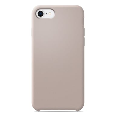 Coque silicone unie compatible Soft Touch Sable rosé Apple iPhone 8