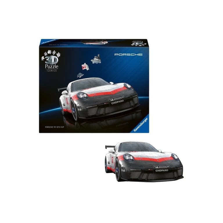 Puzzle 3D 108 pièces Porsche 911 GT3 Cup avec grille Ravensburger France - vue 7