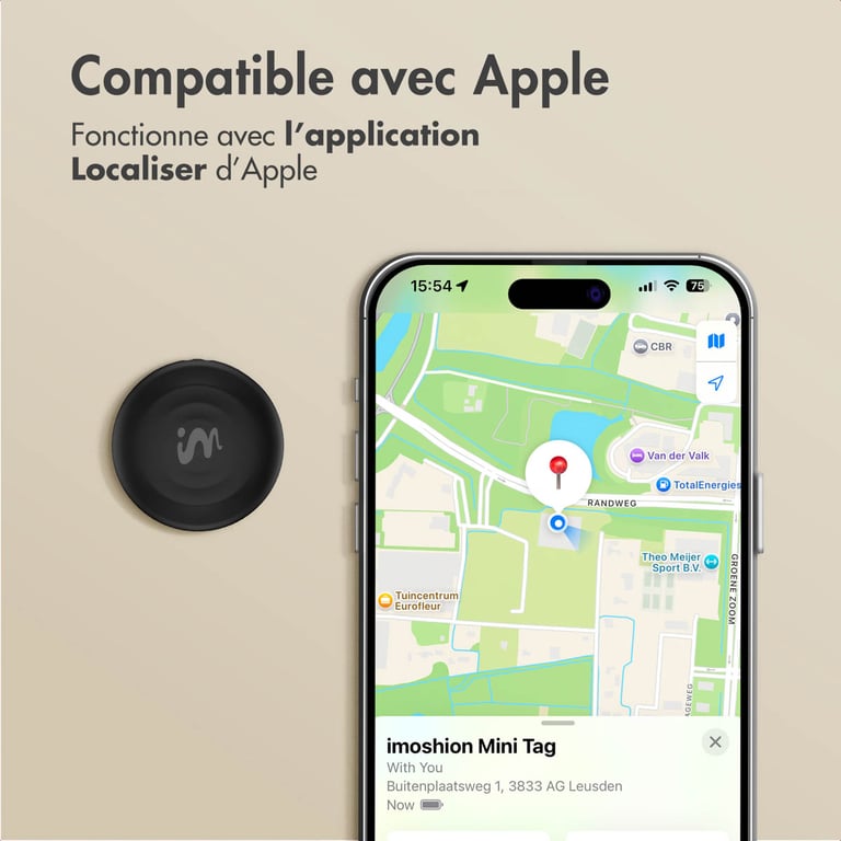 imoshion Mini Tag Tracker Bluetooth pour iOS 2 pack Neuf