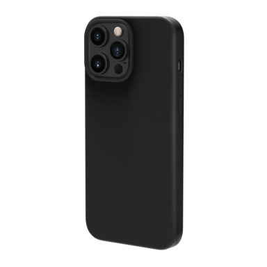 Custodia antiurto in morbido silicone gel per Apple iPhone 13 Pro Max, nero satinato