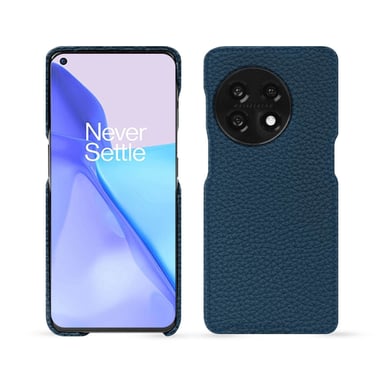 Coque cuir OnePlus 11 -  - Bleu - Cuir grainé