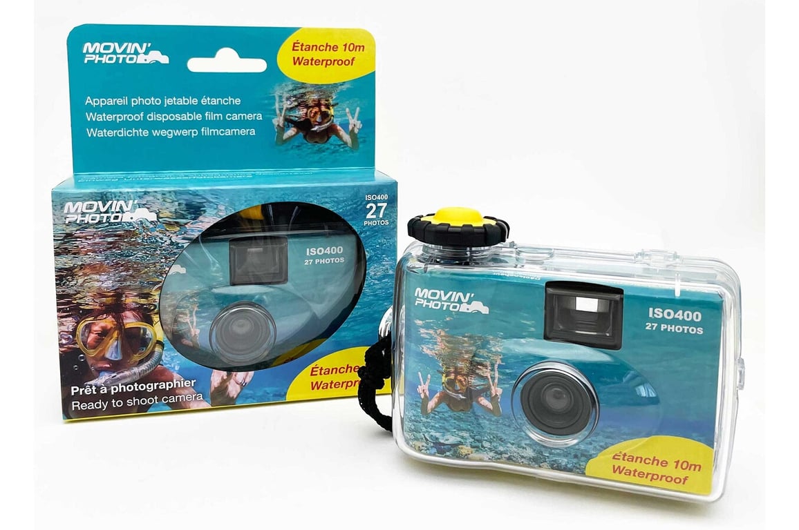 Appareil photo jetable étanche Movin Photo et Jaune - vue 3