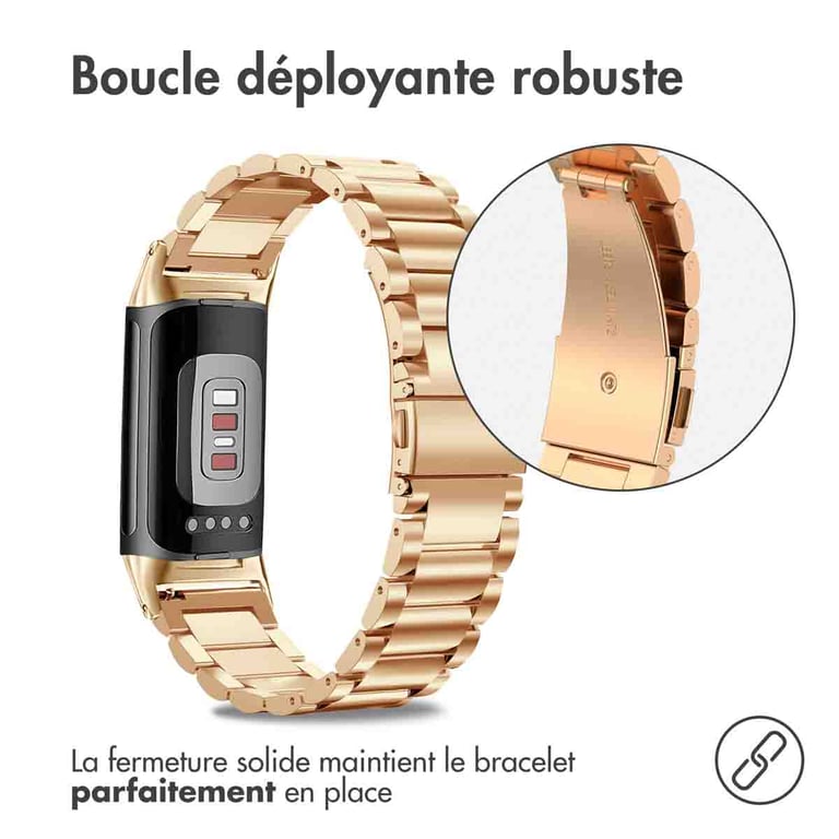 Bracelet Fitbit Charge 5  - Doré - vue 5