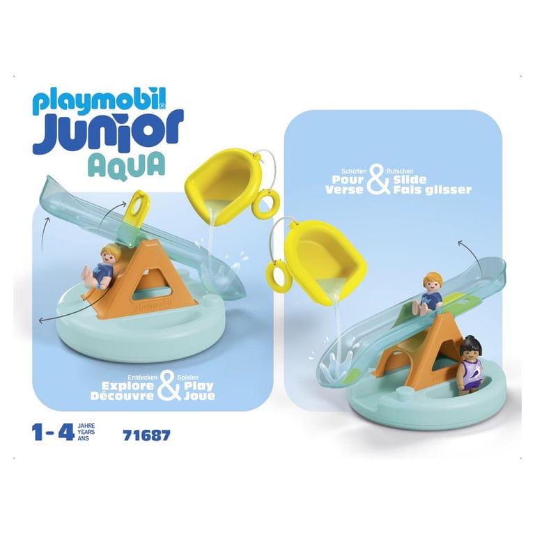 Ilôt de jeu avec toboggan aquatique et accessoires amusants - Neuf