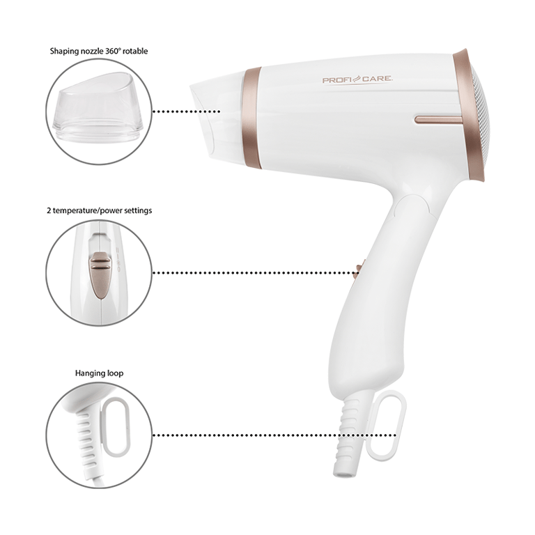 Sèche cheveux pliable Proficare PC HT 3009 Neuf - vue 2
