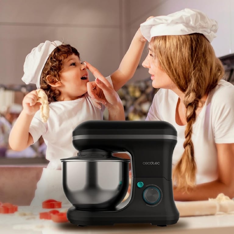 CECOTEC 04381 - Robot pétrisseur Cecomixer Merengue 5L 1200 Ice-Cream Black - Neuf