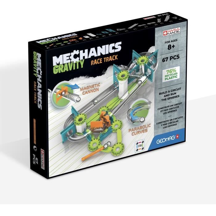 Geomag Mechanics Gravity Vertical Motor Jeu Educatif et Créatif pour les Enfants Blocs de Construction Magnétiques Moteurs Verticaux avec Blocs Magnétiques Lot de 183 Pièces - vue 1