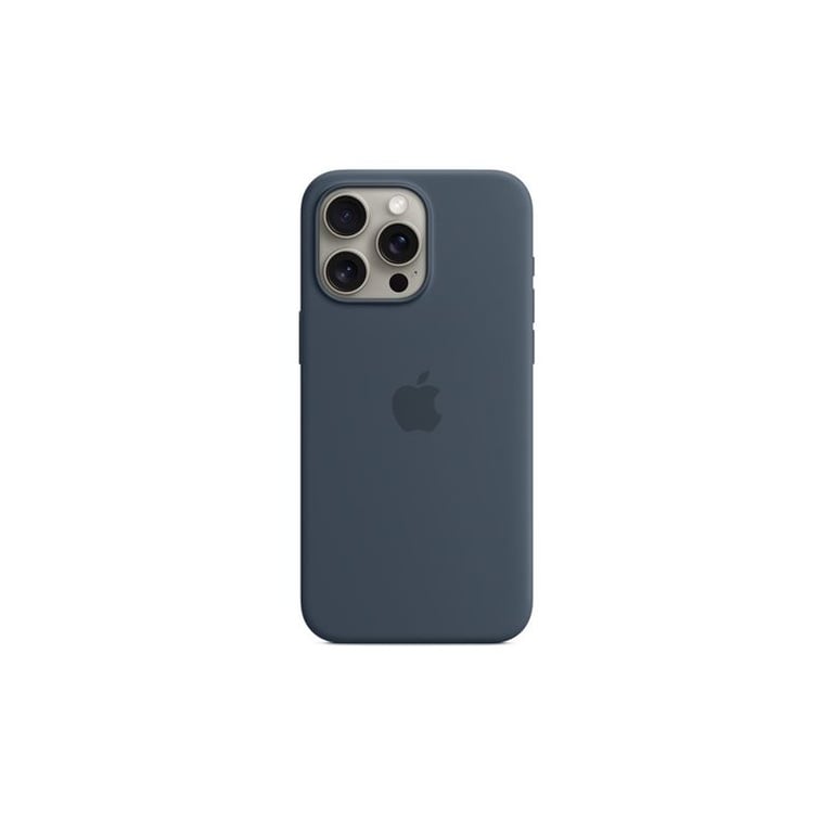 Funda de silicona Apple con MagSafe para iPhone 15 Pro Max - Storm Blue