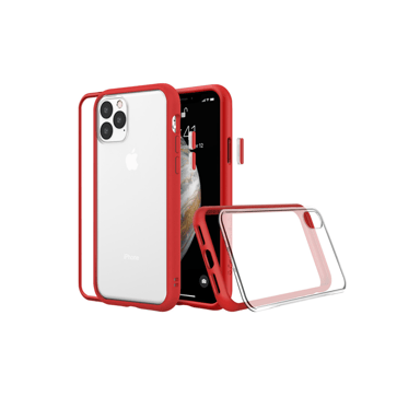 RhinoShield Coque Compatible avec [iPhone 15 Pro]   Mod NX - Protection Fine Personnalisable avec Technologie d'absorption des Chocs [sans BPA] - Rouge
