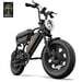 Vélo électrique URLIFE T16, batterie 48 V 13 Ah, suspension intégrale, grand coffre de rangement